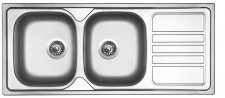Sinks OKIO 1160 DUO V 0,6mm matný - RDOKM11650026V