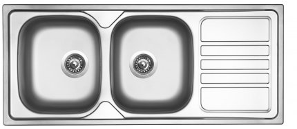 Sinks OKIO 1160 DUO V 0,6mm matný - RDOKM11650026V