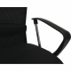 Kancelářské křeslo s černým sedákem, černá opěrka, AEX