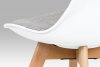 Plastová jídelní židle CT-722 WT2, bílá/masiv 