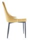 Designová jídelní židle TRIX B VELVET žlutá curry/černý kov