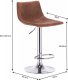 Barová židle, hnědá / kov, LENOX