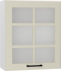 WS60P/L h. vitrína 1-dveřová INGRID bílá/coffee mat