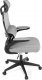 Kancelářská židle, šedá síťovina, plastový kříž, kolečka na tvrdé podlahy KA-Y336 GREY