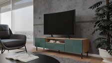 TV stolek Karis 160-K dub artisan/zelená