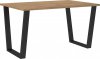 Jídelní stůl KAISARA 138x90 cm, černá/lancelot