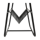 Kulatý odkládací stolek GARSY, mramor/černá