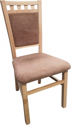 DENIS new (LOTOS) -Jídelní židle - dřevo BUK GOLD, látka Hnědá BS03, kolekce "FN" (K150-Z)