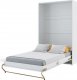 Výklopná postel CONCEPT PRO CP-02P, 120 cm, bílá lesk/bílá mat
