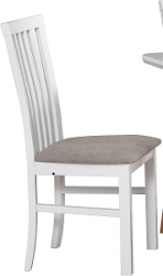 MIA 1 (MILANO 1) - jídelní židle bílá/ látka 26B (pův.25X) béžová - kolekce "DRE" (K150-Z)