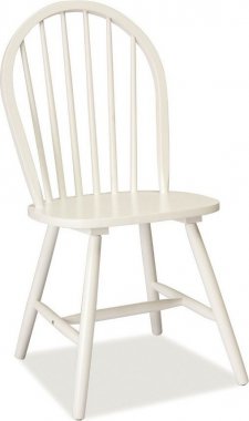 Dřevěná jídelní židle FIERO bílá