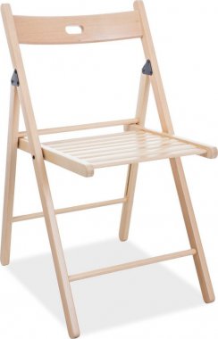 Dřevěná skládací židle SMART II, natural