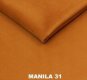 Rozkládací pohovka Dream XIII s úložným prostorem, hořčicová Manila 31