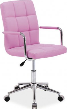 Kancelářská židle Q-022, růžová