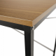 Psací stůl MELLORA 100x60, dub/černý kov