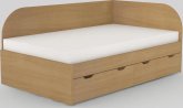 Dětská postel REA GARY 120x200 s úložným prostorem, pravá, BUK