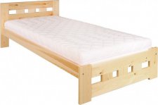Masivní postel KL-145, 100x200, borovice, výběr moření