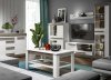 Televizní stolek LANTANA/BLANCO 09, 2D, borovice sněžná/šedá