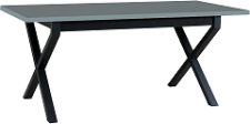 IKONA 1 - jídelní stůl rozkládací (IKON 1)  lamino grafitová/ noha kov černá - kolekce "DRE" (K150-E)
