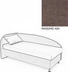 Čalouněná postel AVA NAVI, s úložným prostorem, 90x200, levá, MASSIMO 404