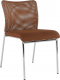 Konferenční židle ALTAN stohovatelná, hnědá/chrom