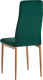 Jídelní židle COLETA NOVA smaragdová velvet látka/kov dub