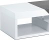 Konferenční stolek AHG-622 WT se zásuvkou, bílý mat/beton