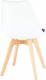 Jídelní židle DAMARA bílá/fialová látka (2 ks)