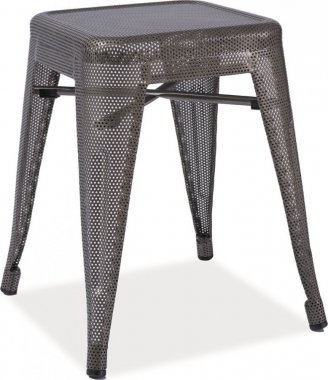 Kovový taburet - stolek SPOT ocel perforovaná