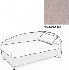 Čalouněná postel AVA NAVI, s úložným prostorem, 120x200, pravá, MASSIMO 402