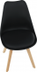 Plastová jídelní židle BALI 2 NEW, černá/buk