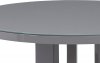 Kulatý jídelní stůl AT-4003 GREY, šedá lesk/sklo