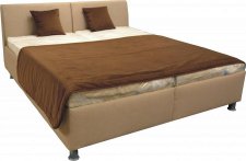 Čalouněná postel Merlot 180x200, s úložným prostorem, béžová