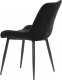 Jídelní židle, černá látka, černý kov DCL-218 BK2