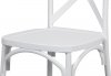 Jídelní židle CT-830 WT, bílá plast