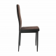 Jídelní židle ENRA, tmavě hnědá/černá