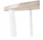 Kulatý odkládací stolek CELINI, přírodní/bílá