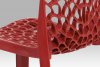 Designová plastová jídelní židle CT-820 RED, červená
