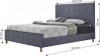 Čalouněná postel BALDER NEW 160x200, šedá