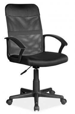 Kancelářská židle Q-702, černá látka