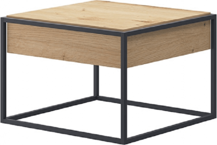 Konferenční stolek SPRING EL60, dub artisan/černá