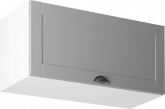 Horní kuchyňská skříňka LAYLA G80K výklopná, bílá/šedá mat