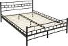 Kovová postel TAJGI, 180x200, černá