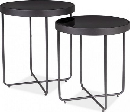 Kulatý konferenční stolek ATENA set 2 kusů