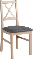 NIEL 10- jídelní židle (NILO 10) dub sonoma / látka č.12Xšedohnědá - kolekce "DRE" (K150-Z)