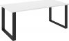 Jídelní stůl PILGRIM 185x90, bílá/černý kov