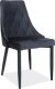 Designová jídelní židle TRIX VELVET černá