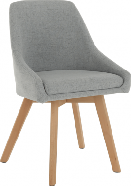 Designová jídelní židle TEZA, šedá/buk
