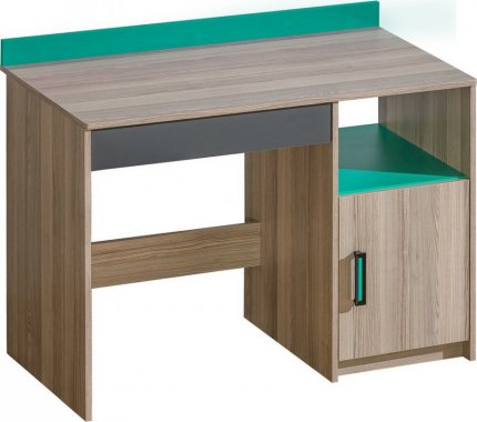 Dětský psací stůl ULTTIMO U8  jasan/zelená