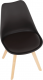 Plastová jídelní židle BALI 2 NEW, tmavohnědá/buk